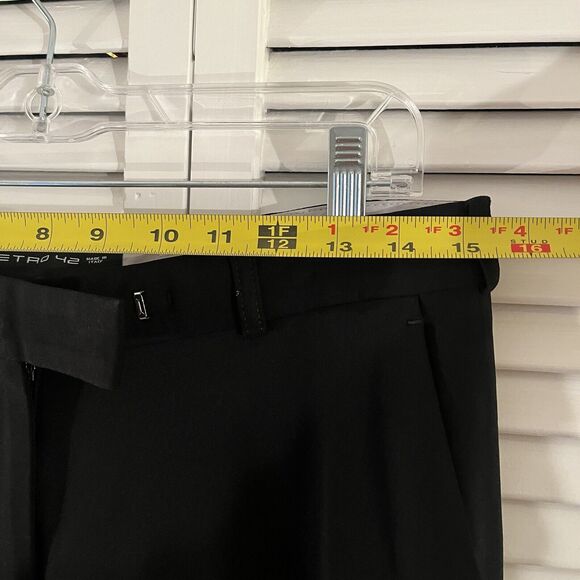 Etro black tailored trouser pants size IT42/US 6, made in Italy, career wear - Picture 8 of 11
